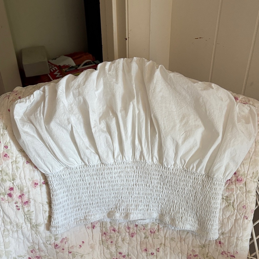 Maeve Anthropologie Classic White Top